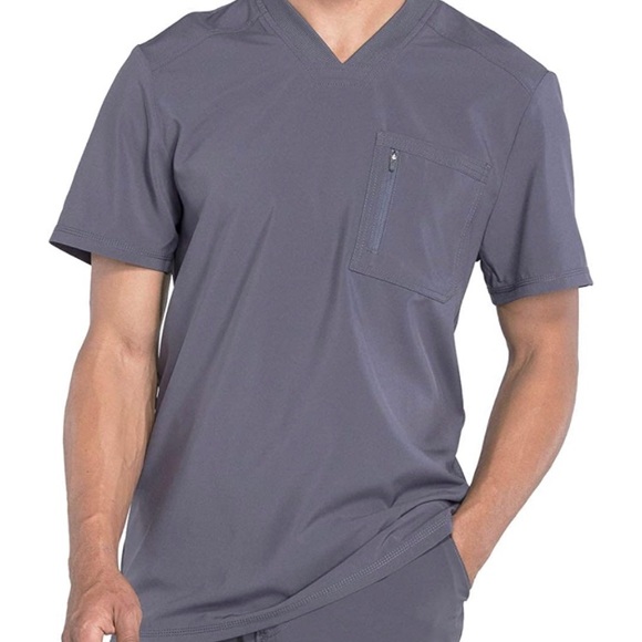 Cherokee Shirts Nwt Cherokee Mens Scrubs Ck9a Pwps Pewter Scrub Top